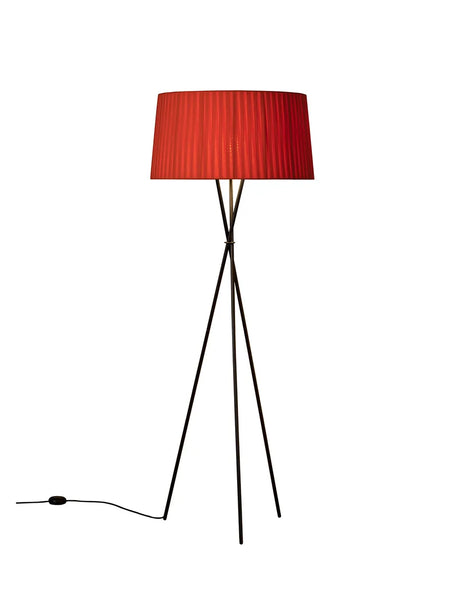 Tripode Golvlampa från Santa and Cole, röd-amber (G5) - Jacobsen Plus