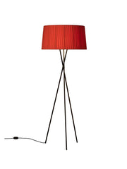 Tripode Golvlampa från Santa and Cole, röd-amber (G5)