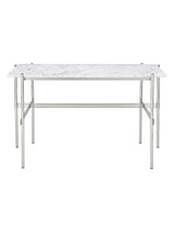 TS Desk 120x60 från GUBI - White Carrara - Stål Stel - Jacobsen Plus