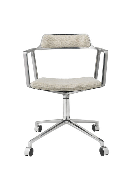 VIPP452 Swivel Chair med hjul, Wavy-textil från Vipp - Jacobsen Plus