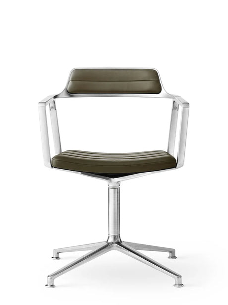 VIPP452 Swivel Chair, bosco-grönt läder från Vipp - Jacobsen Plus