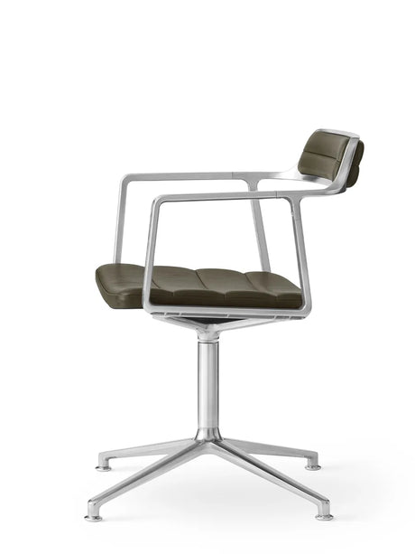 VIPP452 Swivel Chair, bosco-grönt läder från Vipp - 4 - Jacobsen Plus