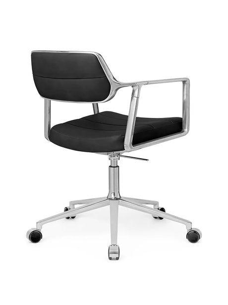 VIPP453 Swivel+ Stol med hjul, svart läder från Vipp - 4 - Jacobsen Plus