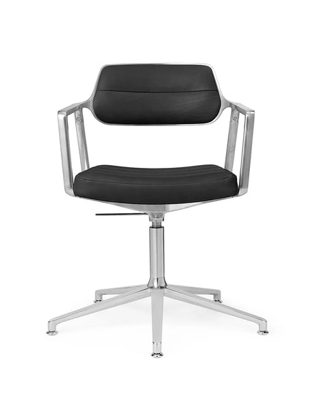 VIPP453 Swivel+ stol, svart läder från Vipp - Jacobsen Plus