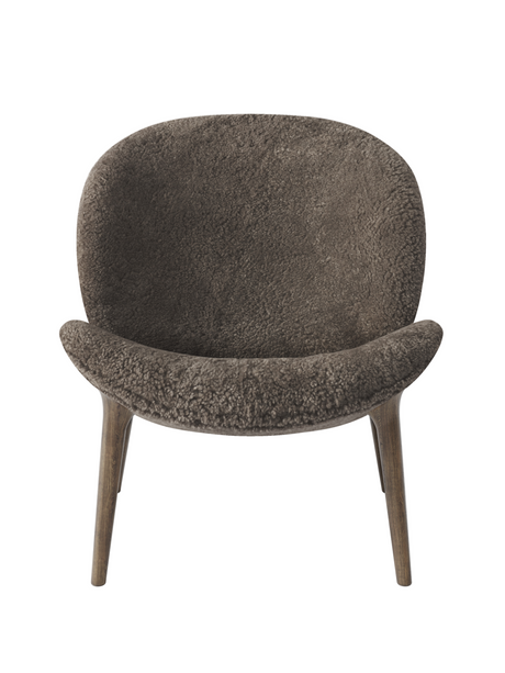Lodge loungestol, låg rygg från Vipp - Curly 07  - Mørk eg - Jacobsen Plus