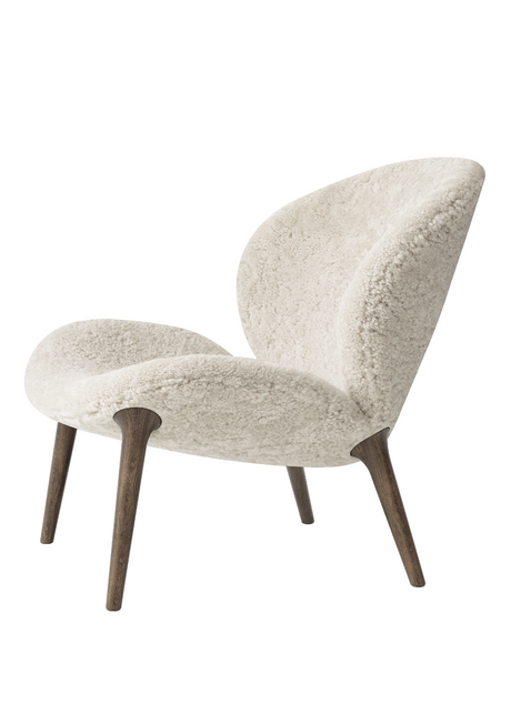 Lodge loungestol, låg rygg från Vipp - Curly 07  - Mørk eg - Jacobsen Plus