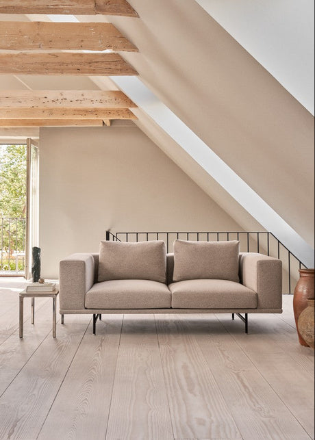 Vipp - Loft 2-personerssoffa - Bark - Svart pulverlakeret stel - Jacobsen Plus