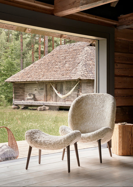 Lodge loungestol från Vipp - Curly 07  - Mørk eg - Jacobsen Plus
