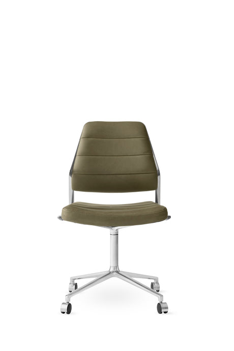 Vipp454 Swivel-stol med hjul - Wavy tekstil - Jacobsen Plus