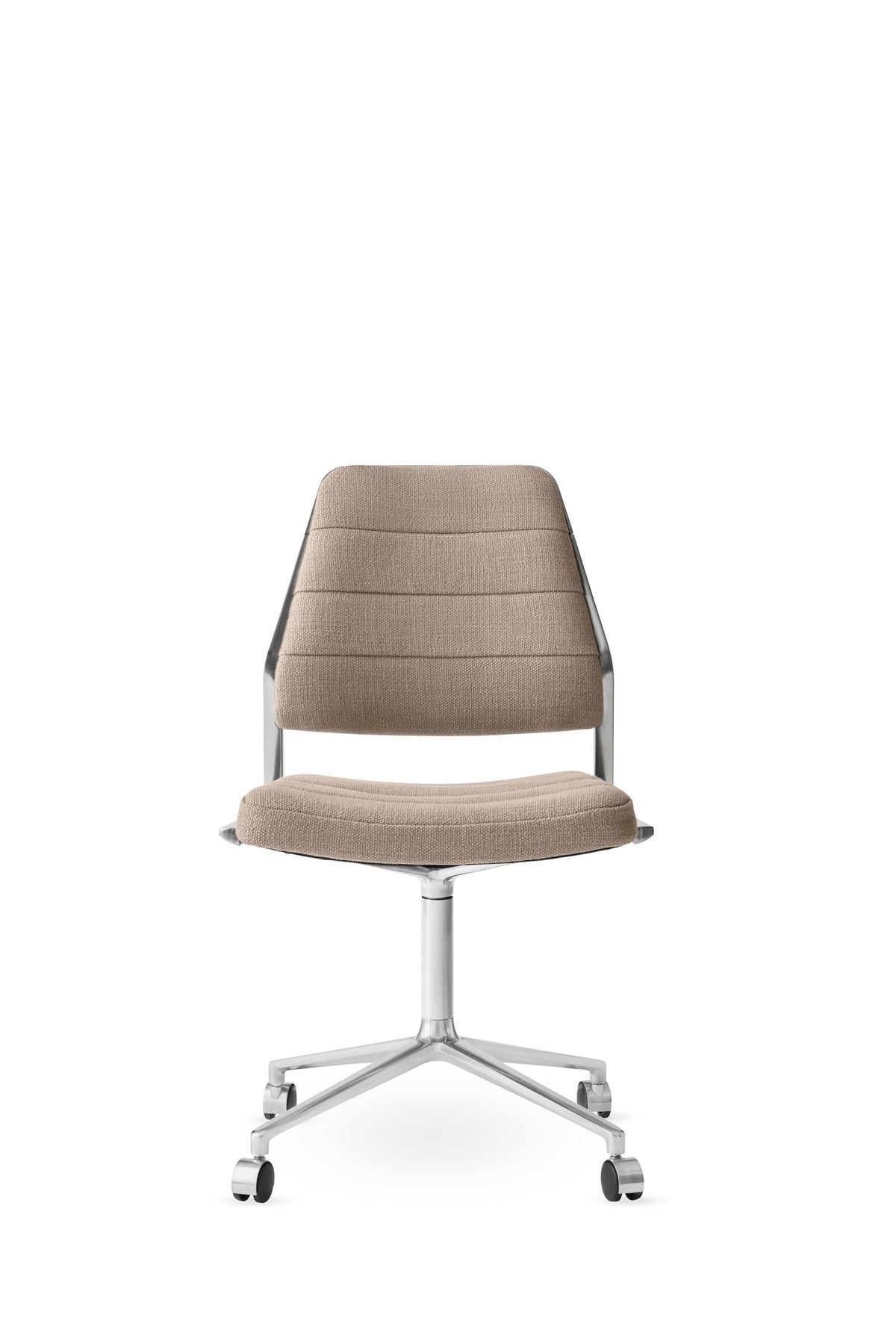 Vipp454 Swivel-stol med hjul - Dark sand tekstil - Jacobsen Plus