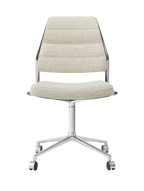 Vipp454 Swivel-stol med hjul - Wavy tekstil - Jacobsen Plus