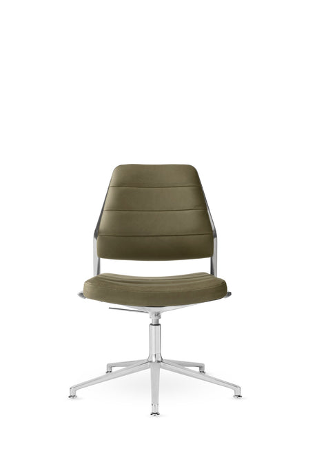 Vipp454+ snurrstol - Svart læder - Jacobsen Plus