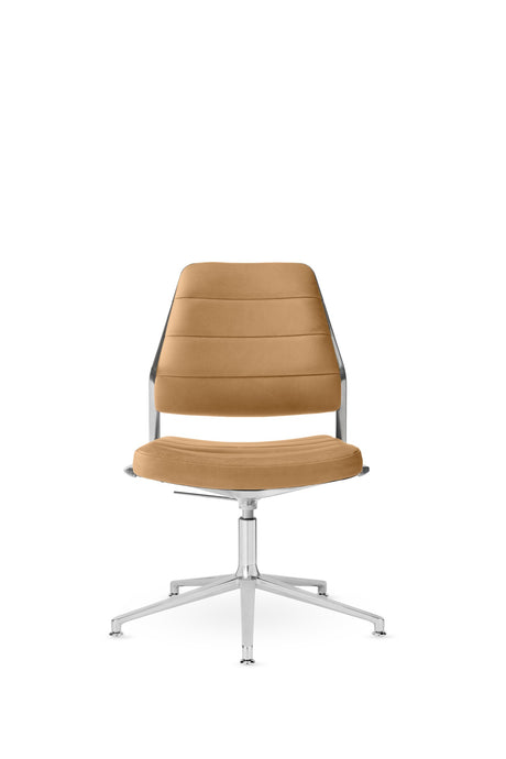 Vipp454+ snurrstol - Svart læder - Jacobsen Plus