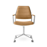 Vipp455 Swivel Chair med hjul - Camel læder - Jacobsen Plus
