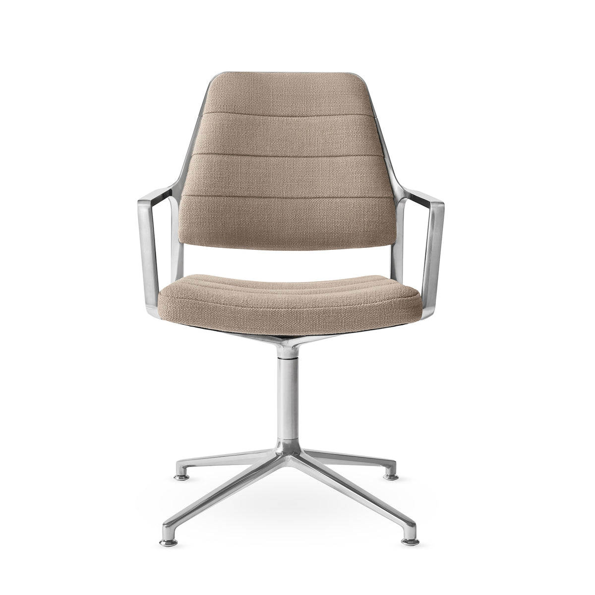 Vipp455 Swivel Chair med hjul - Dark sand tekstil - Jacobsen Plus