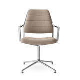 Vipp455 Swivel Chair med hjul - Dark sand tekstil - Jacobsen Plus