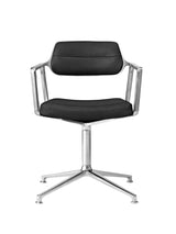 VIPP453 Swivel-stol från Vipp - Svart læder - Jacobsen Plus