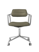 VIPP453 Swivel Chair med hjul från Vipp - Bosco grøn læder - Jacobsen Plus