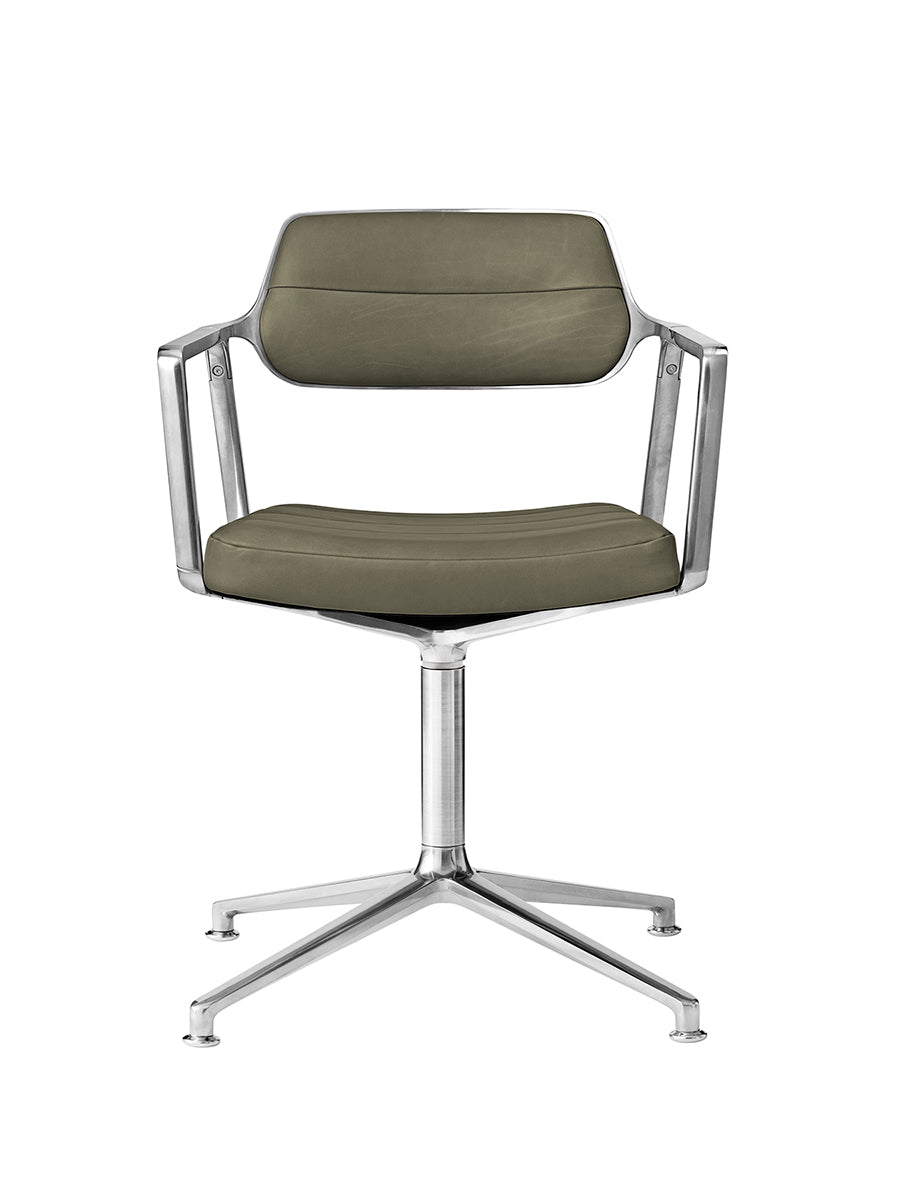 VIPP453 Swivel-stol från Vipp - Bosco grøn læder - Jacobsen Plus