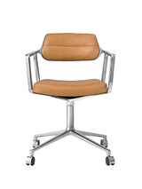 VIPP453 Swivel Chair med hjul från Vipp - Camel læder - Jacobsen Plus