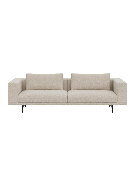 Vipp - Loft 3-sitssoffa - Bark - Svart pulverlakeret stel - Jacobsen Plus