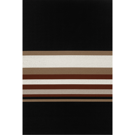 Horizon Svart Rödbrun Matta från Woodnotes - 140x200cm - Jacobsen Plus