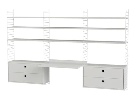 Kontor, paket F från String - Vit - vit - Jacobsen Plus