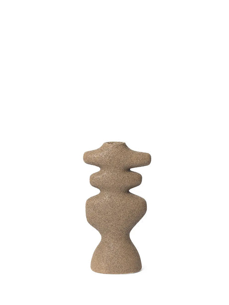 Yara ljusstake stor, mörk sand från Ferm Living - 3 - Jacobsen Plus