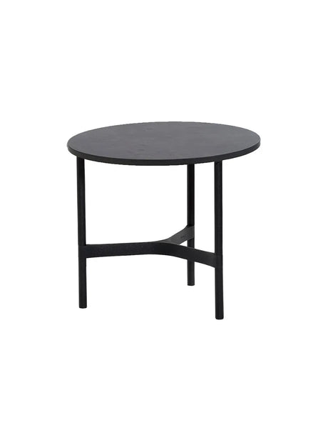 Twist Soffbord, litet från Cane-line - Lava grey / Black (keramik) - Jacobsen Plus